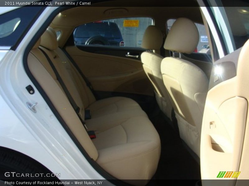 Pearl White / Camel 2011 Hyundai Sonata GLS