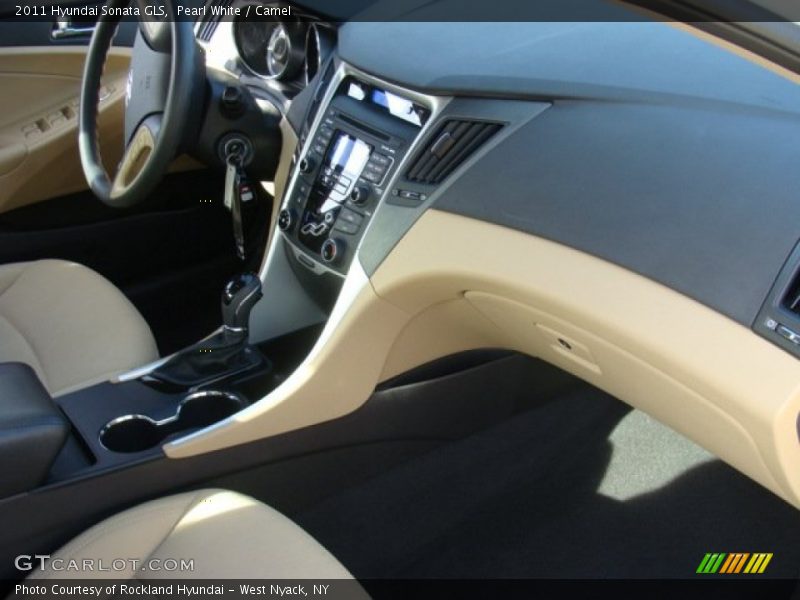 Pearl White / Camel 2011 Hyundai Sonata GLS