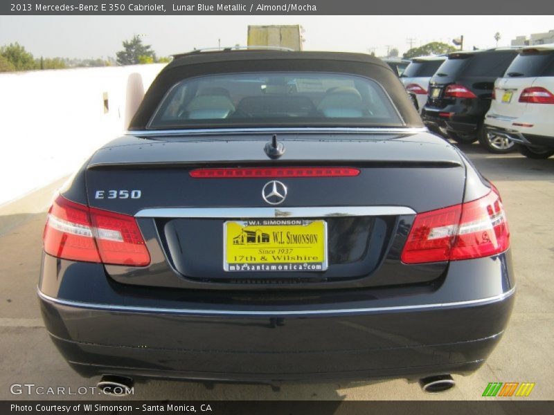 Lunar Blue Metallic / Almond/Mocha 2013 Mercedes-Benz E 350 Cabriolet