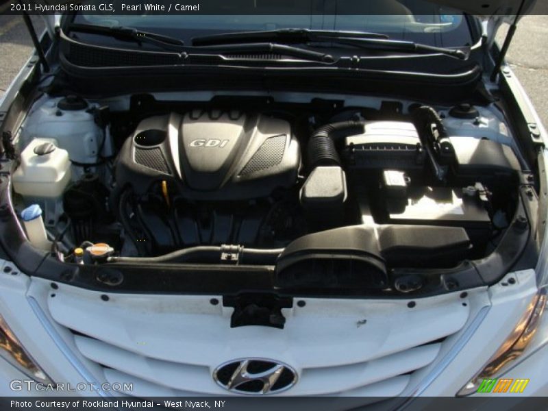 Pearl White / Camel 2011 Hyundai Sonata GLS