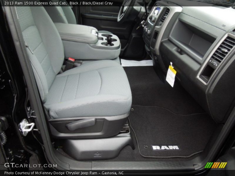 Black / Black/Diesel Gray 2013 Ram 1500 Express Quad Cab