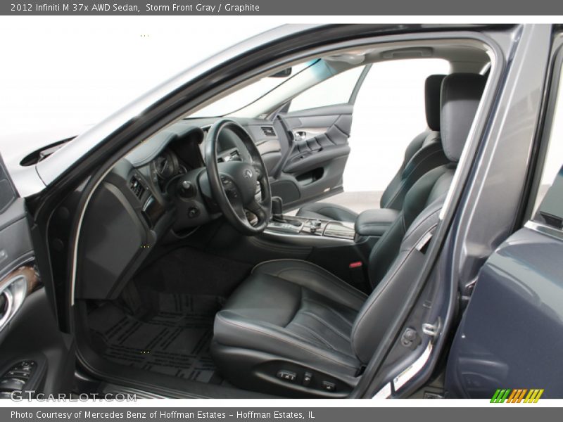 Front Seat of 2012 M 37x AWD Sedan