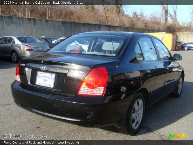 Black Obsidian / Gray 2005 Hyundai Elantra GLS Sedan