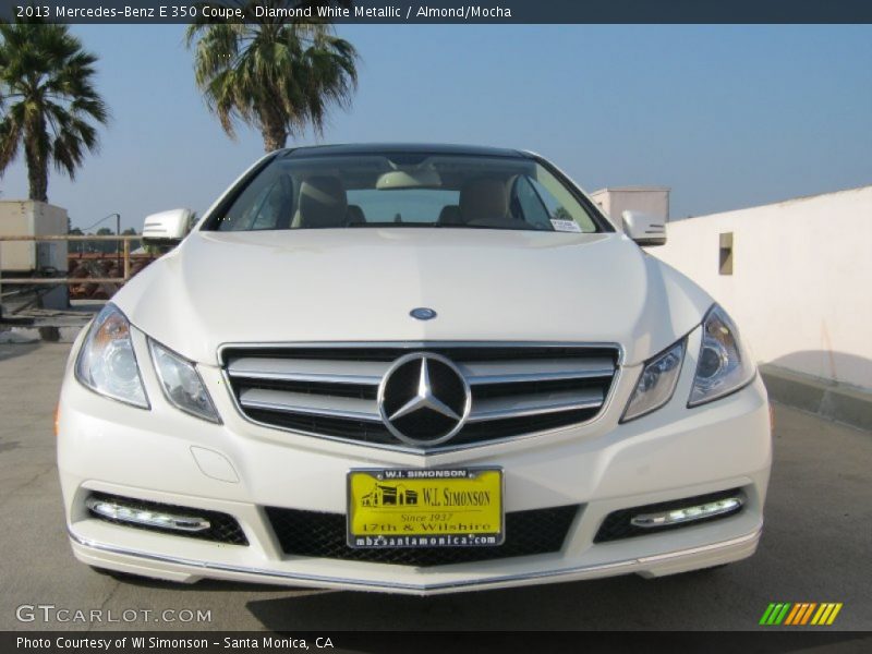Diamond White Metallic / Almond/Mocha 2013 Mercedes-Benz E 350 Coupe