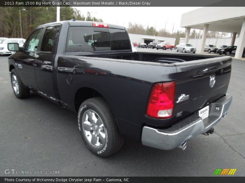 Maximum Steel Metallic / Black/Diesel Gray 2013 Ram 1500 Big Horn Quad Cab