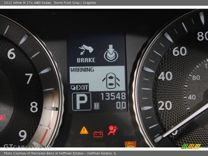 Storm Front Gray / Graphite 2012 Infiniti M 37x AWD Sedan