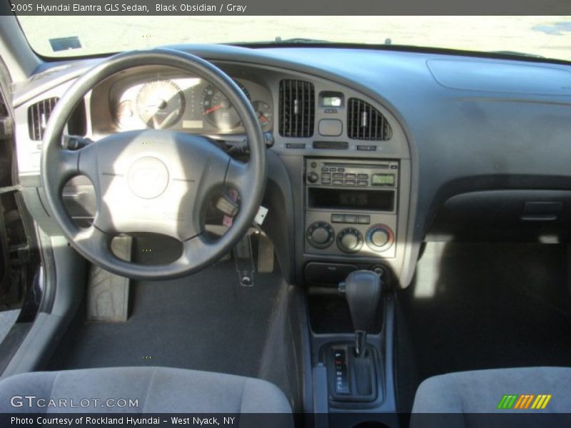 Black Obsidian / Gray 2005 Hyundai Elantra GLS Sedan