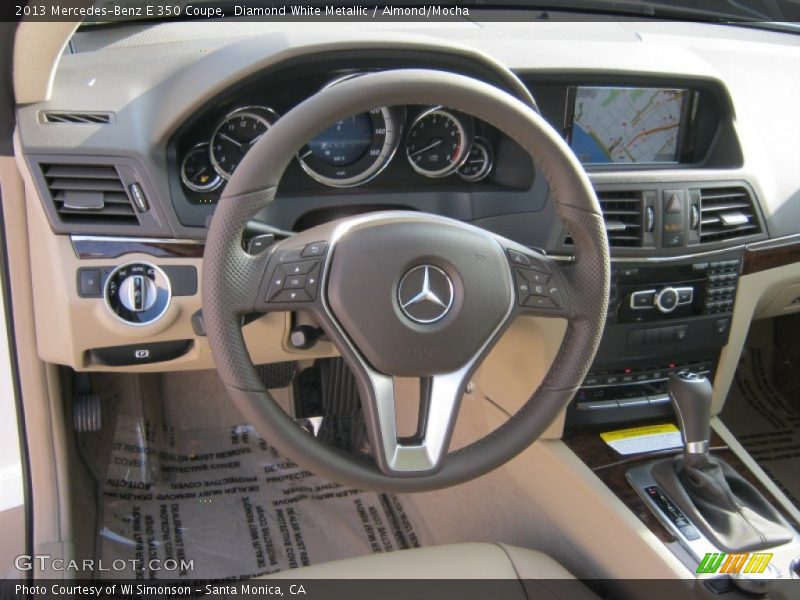 Diamond White Metallic / Almond/Mocha 2013 Mercedes-Benz E 350 Coupe