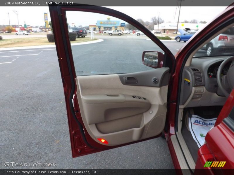 Claret Red / Beige 2009 Kia Sedona LX