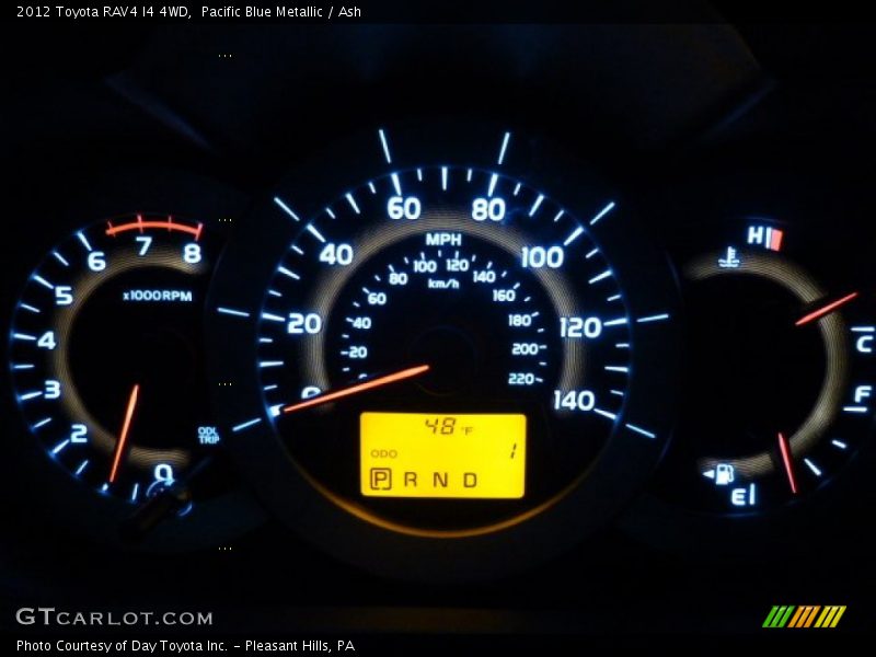 Pacific Blue Metallic / Ash 2012 Toyota RAV4 I4 4WD