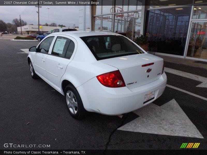 Summit White / Neutral Beige 2007 Chevrolet Cobalt LT Sedan