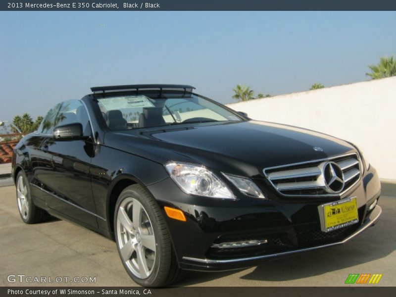 Black / Black 2013 Mercedes-Benz E 350 Cabriolet