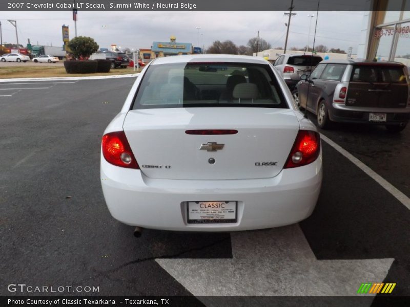 Summit White / Neutral Beige 2007 Chevrolet Cobalt LT Sedan