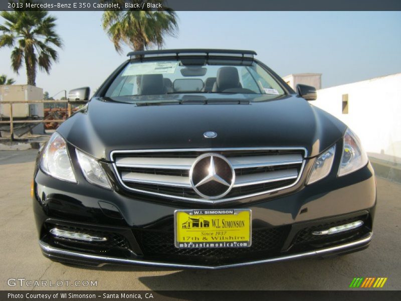 Black / Black 2013 Mercedes-Benz E 350 Cabriolet