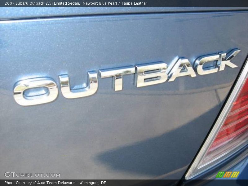 Newport Blue Pearl / Taupe Leather 2007 Subaru Outback 2.5i Limited Sedan