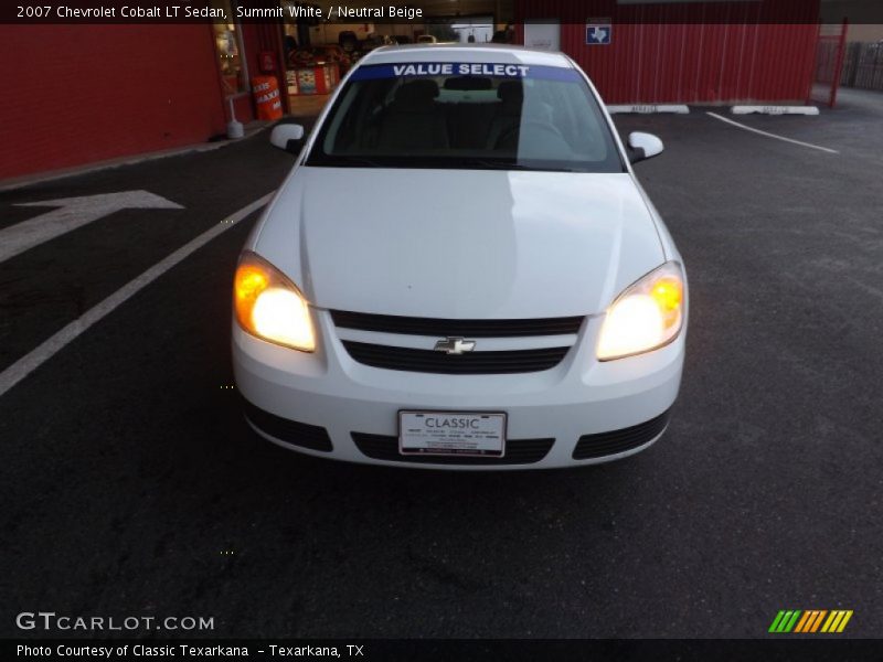 Summit White / Neutral Beige 2007 Chevrolet Cobalt LT Sedan