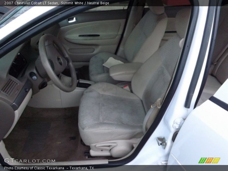 Summit White / Neutral Beige 2007 Chevrolet Cobalt LT Sedan