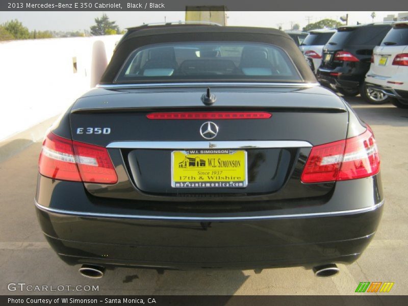 Black / Black 2013 Mercedes-Benz E 350 Cabriolet
