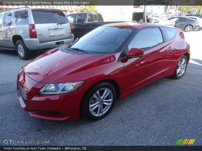 Milano Red / Gray Fabric 2011 Honda CR-Z Sport Hybrid