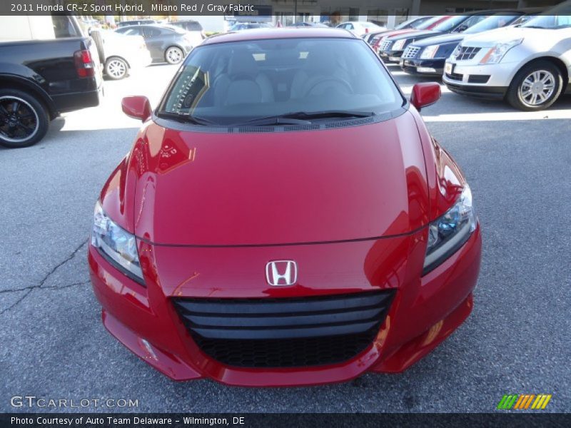 Milano Red / Gray Fabric 2011 Honda CR-Z Sport Hybrid