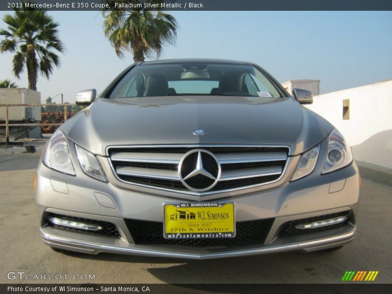 Palladium Silver Metallic / Black 2013 Mercedes-Benz E 350 Coupe