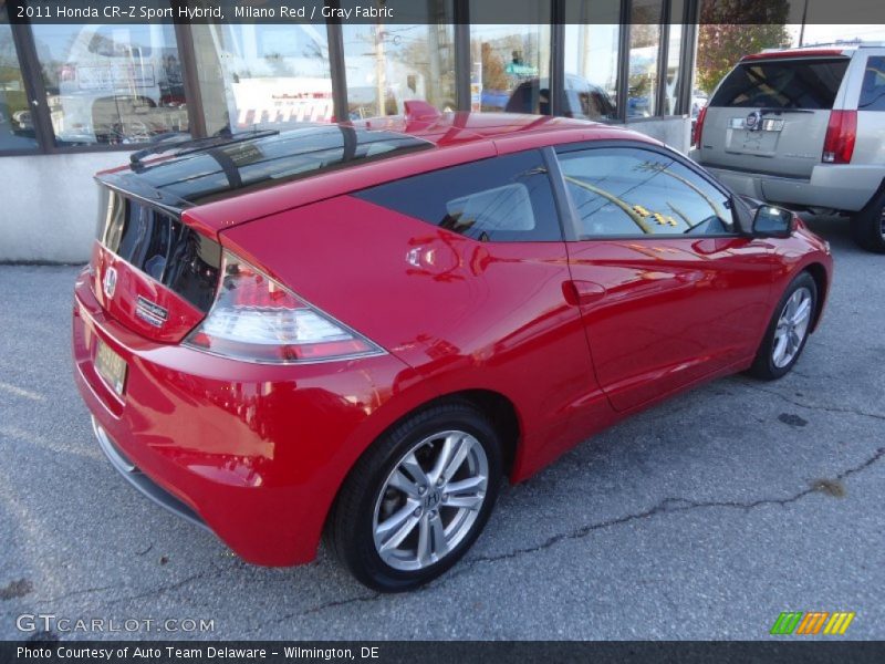 Milano Red / Gray Fabric 2011 Honda CR-Z Sport Hybrid