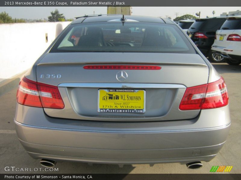Palladium Silver Metallic / Black 2013 Mercedes-Benz E 350 Coupe