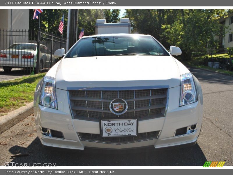 White Diamond Tricoat / Ebony 2011 Cadillac CTS 4 AWD Coupe