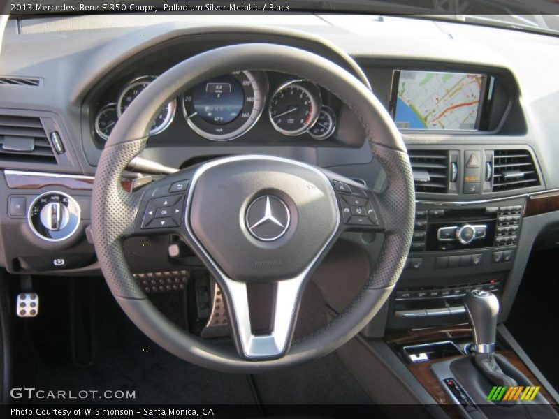 Palladium Silver Metallic / Black 2013 Mercedes-Benz E 350 Coupe