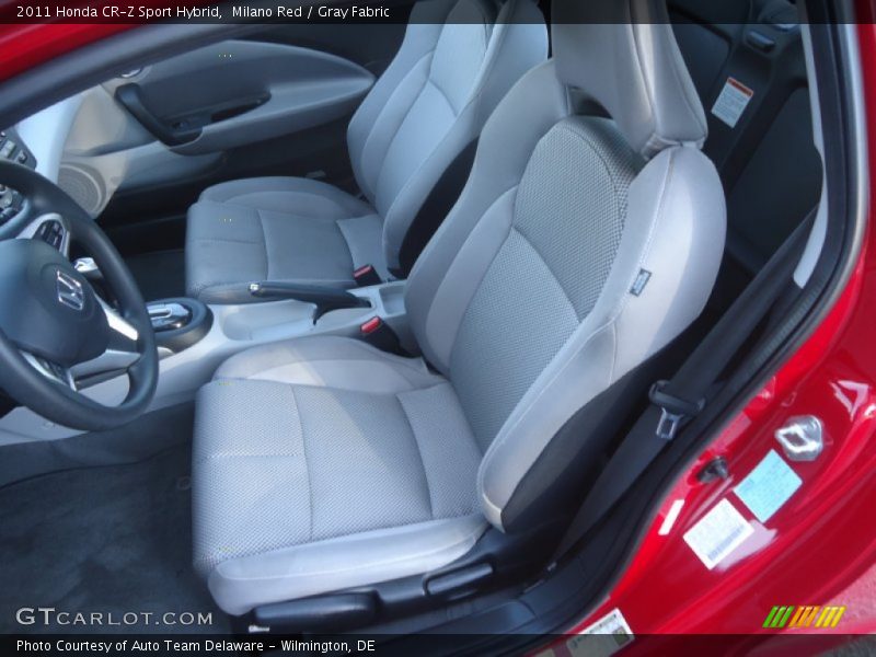 Milano Red / Gray Fabric 2011 Honda CR-Z Sport Hybrid