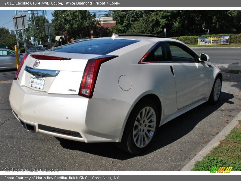 White Diamond Tricoat / Ebony 2011 Cadillac CTS 4 AWD Coupe