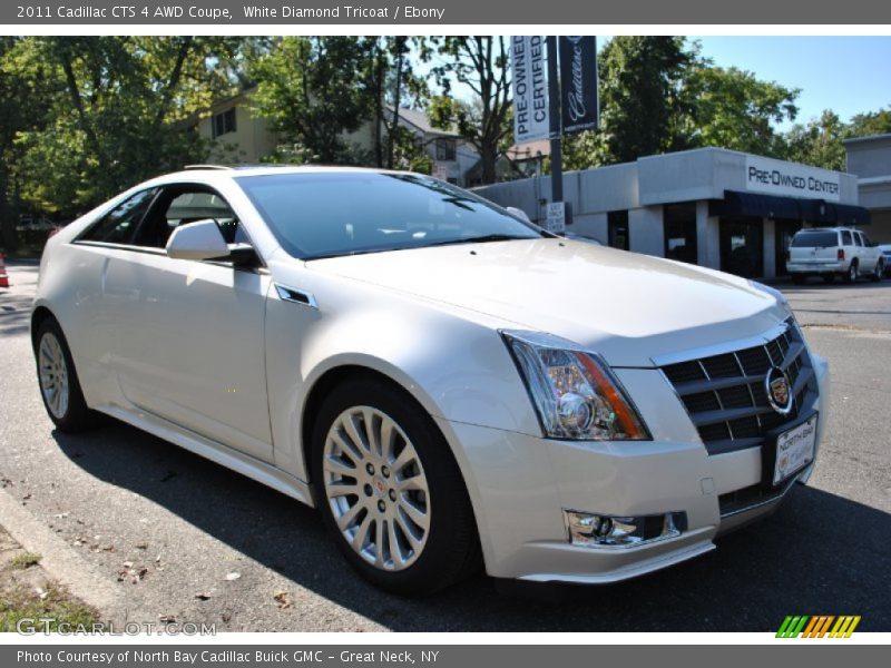 White Diamond Tricoat / Ebony 2011 Cadillac CTS 4 AWD Coupe