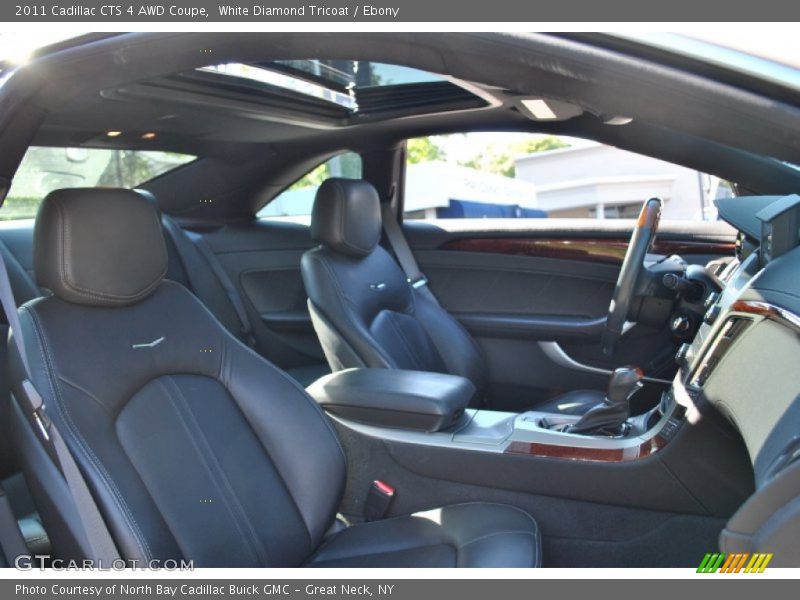 White Diamond Tricoat / Ebony 2011 Cadillac CTS 4 AWD Coupe