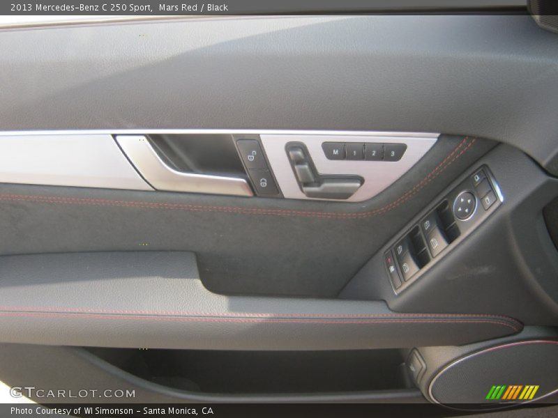 Mars Red / Black 2013 Mercedes-Benz C 250 Sport