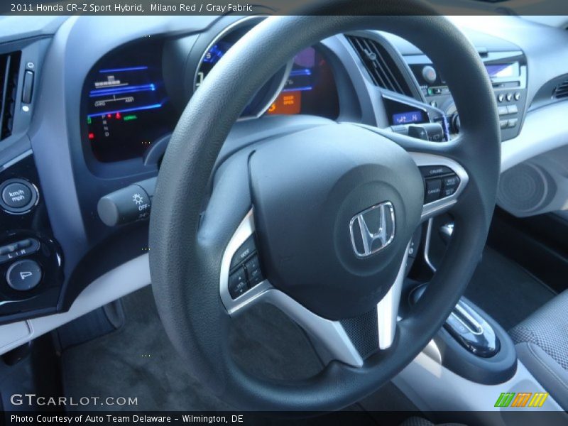 Milano Red / Gray Fabric 2011 Honda CR-Z Sport Hybrid