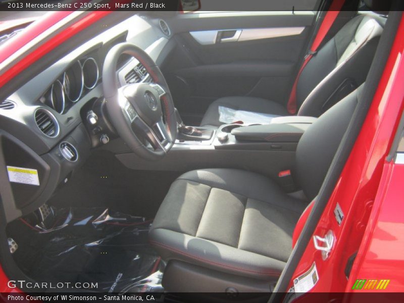 Mars Red / Black 2013 Mercedes-Benz C 250 Sport