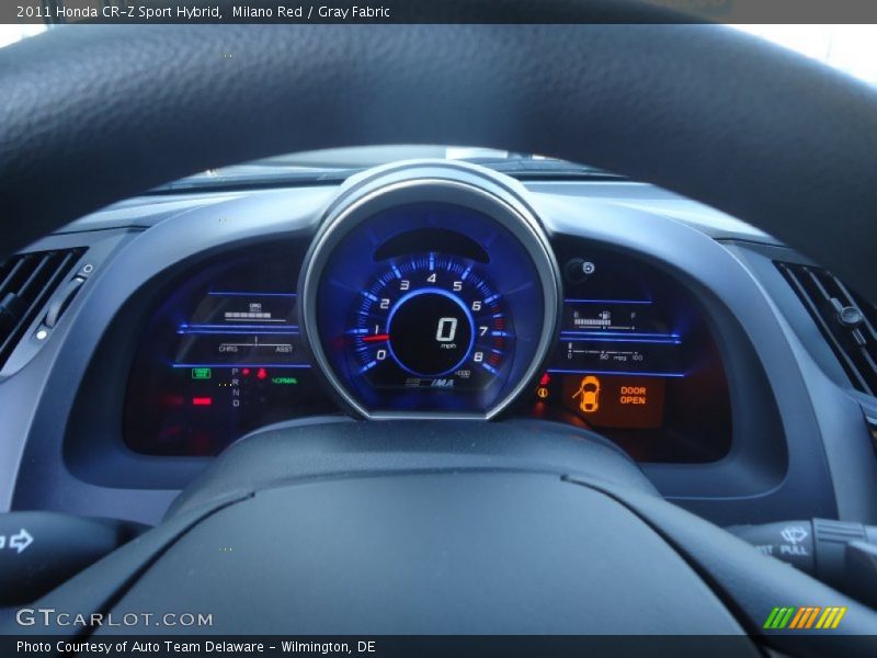 Milano Red / Gray Fabric 2011 Honda CR-Z Sport Hybrid