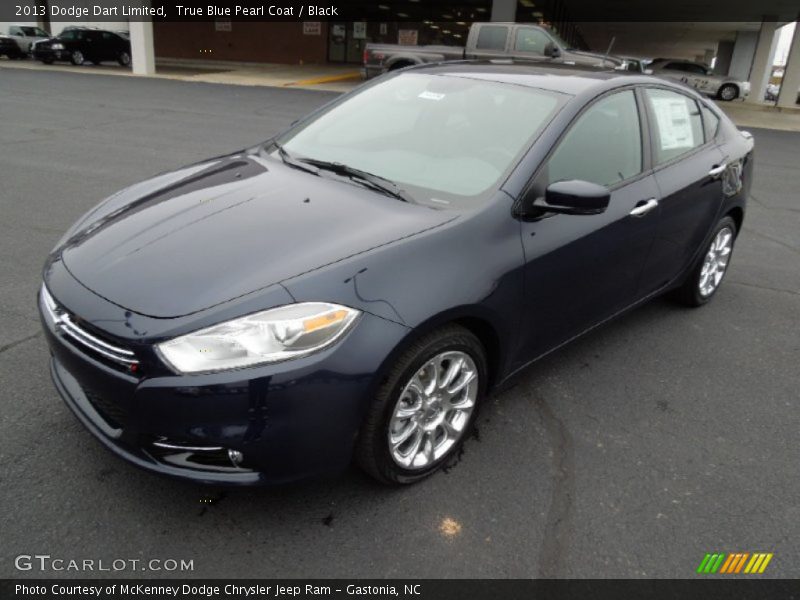 True Blue Pearl Coat / Black 2013 Dodge Dart Limited