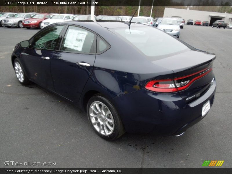 True Blue Pearl Coat / Black 2013 Dodge Dart Limited