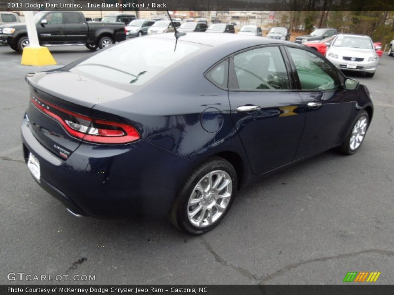 True Blue Pearl Coat / Black 2013 Dodge Dart Limited