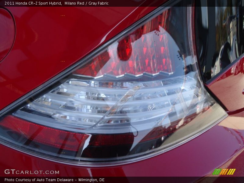 Milano Red / Gray Fabric 2011 Honda CR-Z Sport Hybrid
