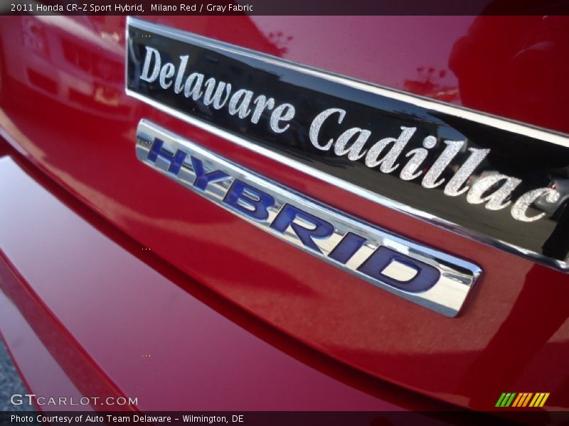 Milano Red / Gray Fabric 2011 Honda CR-Z Sport Hybrid