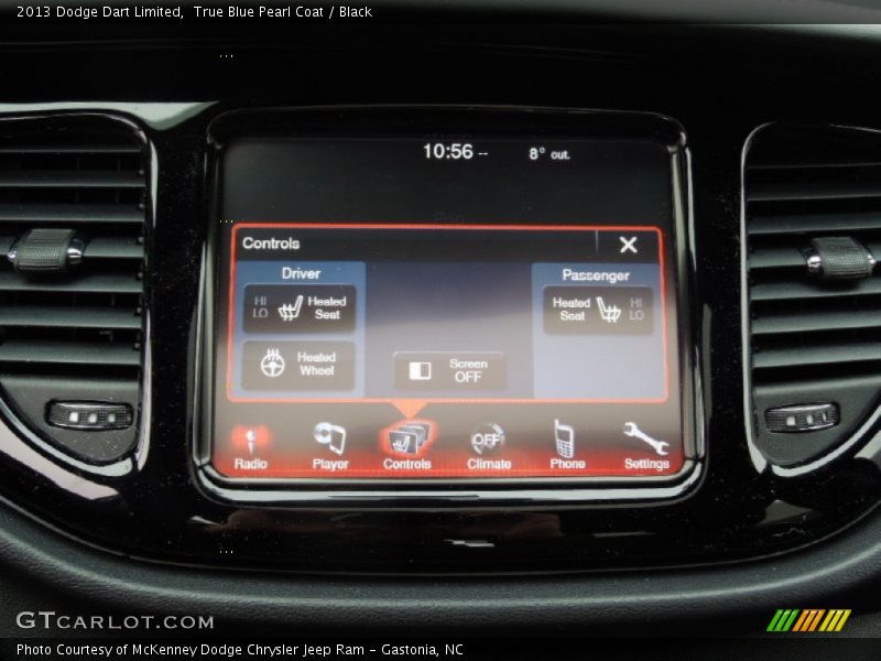 True Blue Pearl Coat / Black 2013 Dodge Dart Limited