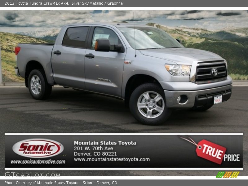 Silver Sky Metallic / Graphite 2013 Toyota Tundra CrewMax 4x4