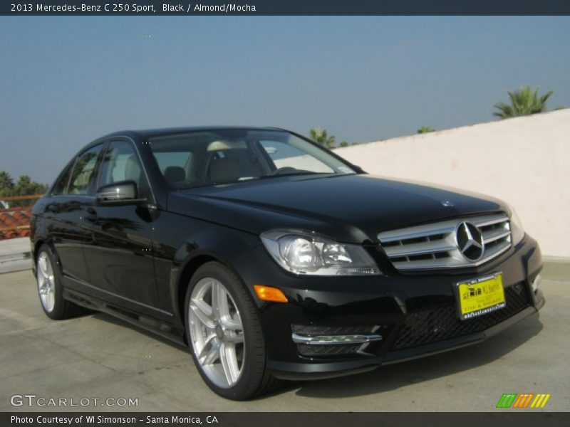 Black / Almond/Mocha 2013 Mercedes-Benz C 250 Sport