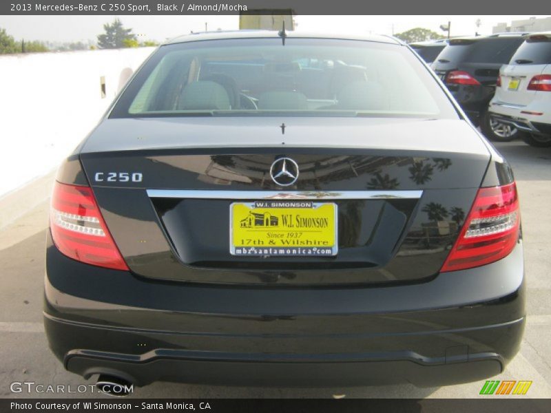 Black / Almond/Mocha 2013 Mercedes-Benz C 250 Sport