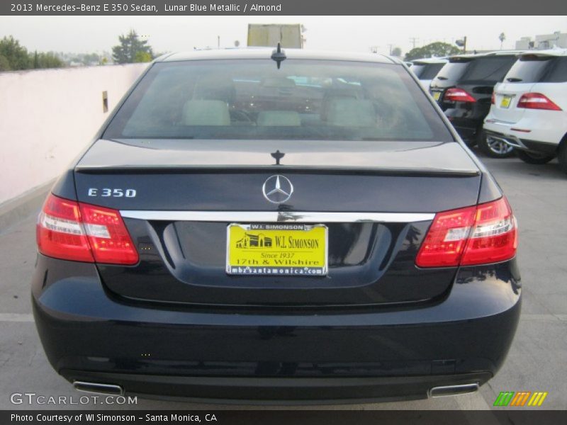 Lunar Blue Metallic / Almond 2013 Mercedes-Benz E 350 Sedan