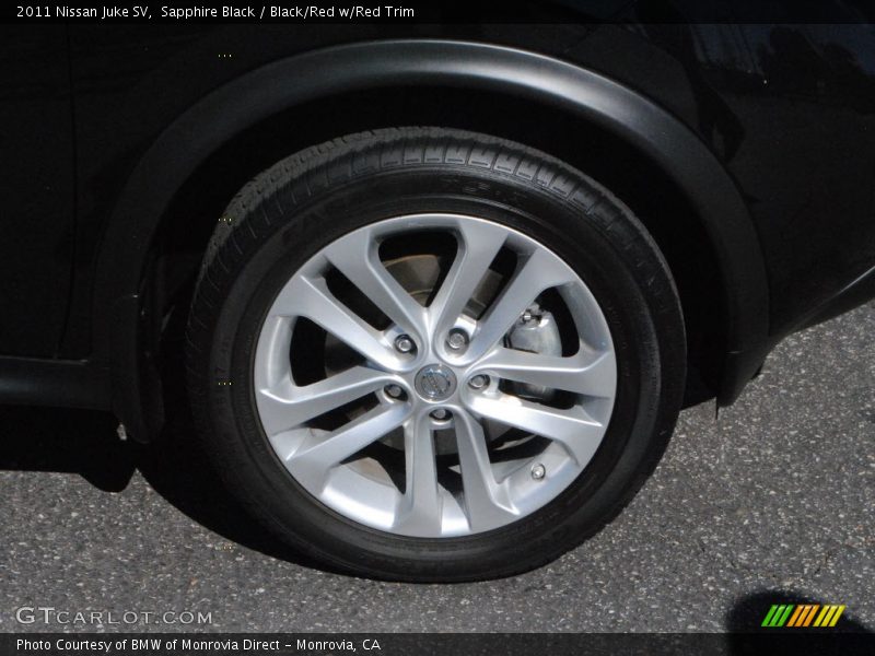 Sapphire Black / Black/Red w/Red Trim 2011 Nissan Juke SV