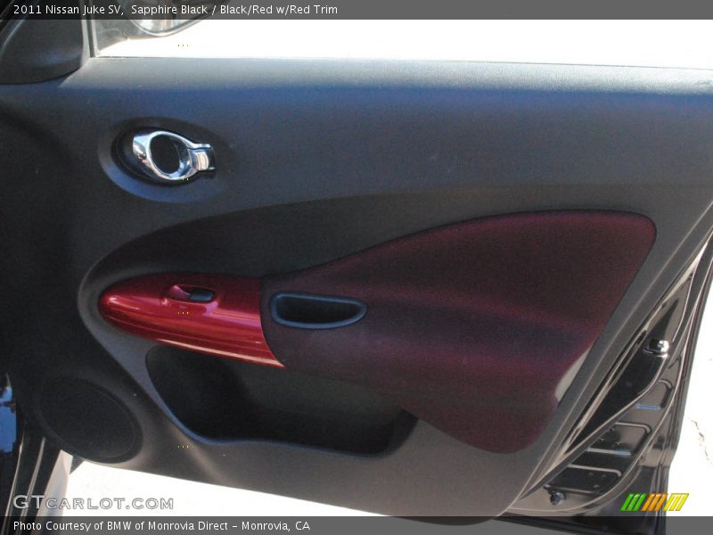 Sapphire Black / Black/Red w/Red Trim 2011 Nissan Juke SV
