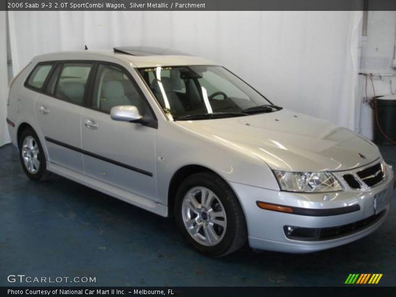 Silver Metallic / Parchment 2006 Saab 9-3 2.0T SportCombi Wagon